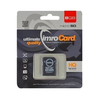 MicroSD hukommelseskort 8GB Imro + adp 10C