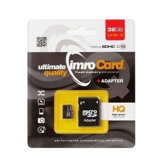 Hukommelseskort microSD 32GB Imro+ adp 10C UHS-3