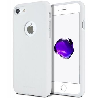 Mercury Soft iPhone X hvid / hvid udskæring / hul