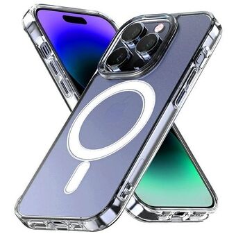 Mercury-etuiet MagSafe Jelhard til iPhone 14 Pro Max 6,7" er gennemsigtigt.