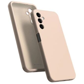 Mercury Silicone Samsung A15 4G/5G er i farven rødbrun/rosa sand.