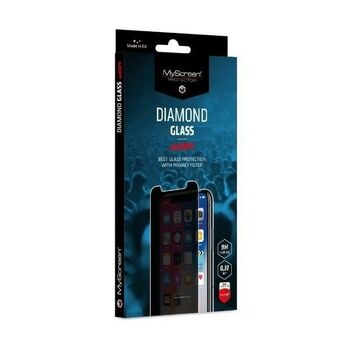 MS AntiSPY Diamond Glass til iPhone 14/13/13 Pro er hærdet glas med anti-udspionering.