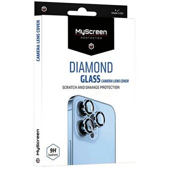 MS Diamond Glass Kameralinsecover iPhone 14 Pro 6.1"/14 Pro Max 6.7" lilla/lilla Kameralinsebeskyttelse