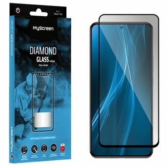 MS Diamond Glass Edge FG til Xiaomi Poco F5 Pro sort fuld lim
