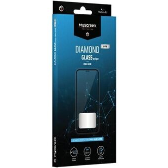 MS Diamond Glass Edge Lite FG iPhone 15 Plus 6.7" sort/full klæbestof
