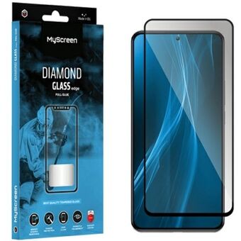 MS Diamond Glass Edge FG til Motorola Moto G14 4G/G54 5G/G34/G54 Power - sort farve, fuld lim