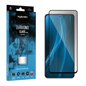 MS Diamond Glass Edge FG Motorola Moto G04/G24 Power, sort, fuld lim