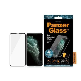 PanzerGlass E2E Super+ iPhone XS Max / 11 Pro Max venlig beskyttelsesetui, der er kompatibelt med skærmbeskytter, antibakteriel, sort.