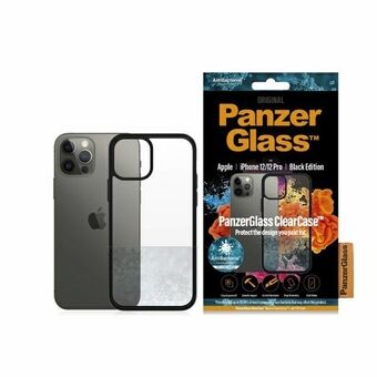 PanzerGlass ClearCase iPhone 12/12 Pro 6,1" Antibakteriel sort