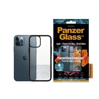 PanzerGlass ClearCase iPhone 12 Pro Max 6.7" Antibakteriel sort/sort