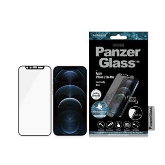 PanzerGlass E2E Microfracture iPhone 12 Pro Max 6.7" CamSlider Swarovsky Cover Friendly AntiBacterial sort/sort