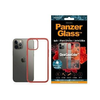 PanzerGlass ClearCase til iPhone 12 Pro Max i Mandarin Red AB.