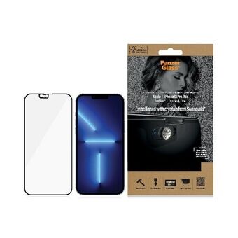 PanzerGlass E2E Microfracture iPhone 13 Pro Max 6.7" CamSlider Swarovsky Cover Friendly AntiBacterial sort / sort 2752