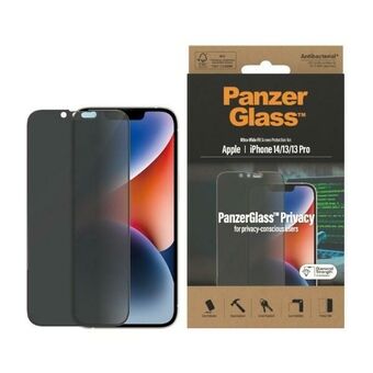 PanzerGlass Ultra-Bred Pasform iPhone 14 / 13 Pro / 13 6,1" Privatlivsskærm Beskyttelse Antibakteriel P2771