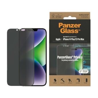 PanzerGlass Ultra-Wide Fit iPhone 14 Plus / 13 Pro Max 6,7" Privatlivsskærm Beskyttelse Antibakteriel P2773
