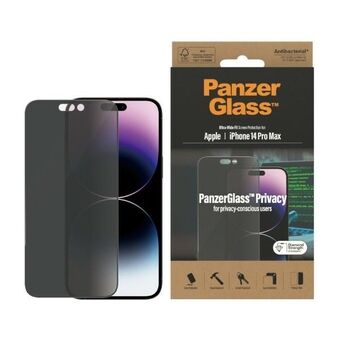 PanzerGlass Ultra-Wide Fit iPhone 14 Pro Max 6,7" Privatlivsskærm Beskyttelse Antibakteriel P2774