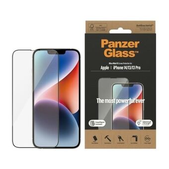 PanzerGlass Ultra-Wide Fit iPhone 14 / 13 Pro / 13 6,1" Skærmbeskyttelse Antibakteriel Nem Aligner inkluderet 2783