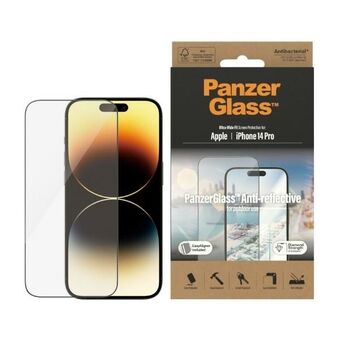PanzerGlass Ultra-Wide Fit iPhone 14 Pro 6,1" Skærmbeskyttelse, Anti-refleks, Antibakteriel, Nem Justering inkluderet, 2788.