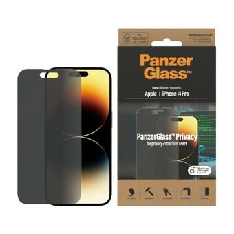 PanzerGlass Classic Fit iPhone 14 Pro 6,1" Privatlivsskærm Beskyttelse Antibakteriel P2768
