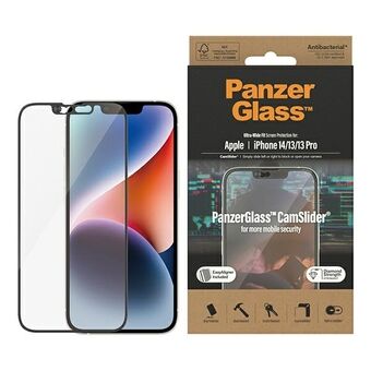 PanzerGlass Ultra-Wide Fit iPhone 14/13/13 Pro 6.1" skærmbeskyttelse CamSlider Antibakteriel Easy Aligner inkluderet 2795