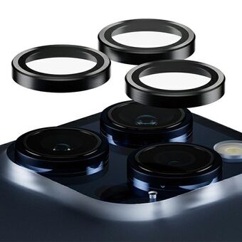 PanzerGlass Hoops Kamera iPhone 15 Pro 6.1" / 15 Pro Max 6.7" sort 1139 kameralinsebeskytter med optiske ringe
