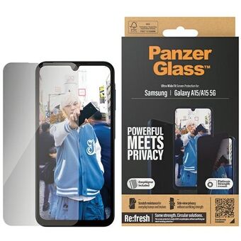 PanzerGlass Ultra-Wide Fit Sam A15 / A15 5G Privacy Screen Protection Easy Aligner inkluderet P7349