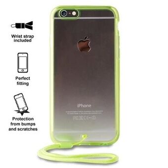 Puro Klar Cover Easy Photo iPhone 6/6S limonka+ snor IPC647CLEARWLGRN