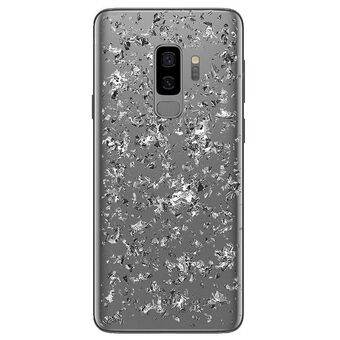 Puro Glam Ice Light Samsung G965 S9 Plus med metallic sølvelementer SGS9PICELIGHT1SIL