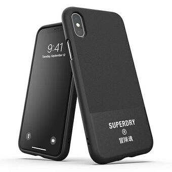 SuperDry Formstøbt Canvas iPhone X / iPhone XS Cover Sort 
