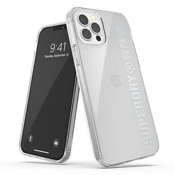 SuperDry Snap iPhone 12 / iPhone 12 Pro Clear Case E Sølv 