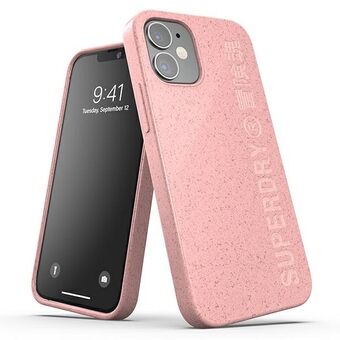 SuperDry Snap iPhone 12 Mini Komposterbart Etui Pink 