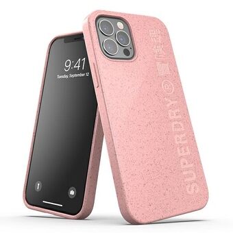 SuperDry Snap iPhone 12 / iPhone 12 Pro Compostable Cover Pink
