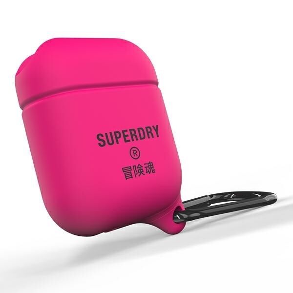 valse med uret gyde SuperDry AirPods Cover Vandtæt pink / pink
