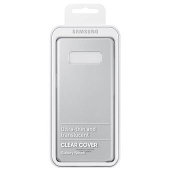 Etui Samsung EF-QN950CV Note 8 N950 grå / orkidé grå klart cover