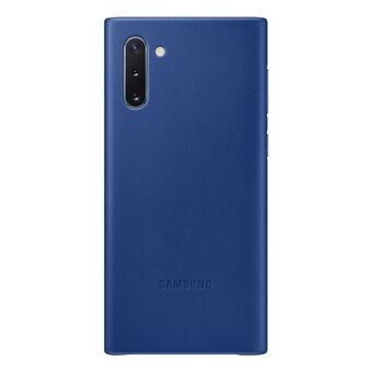 Taske til Samsung EF-VN970LL Note 10 N970 blå/blå lædercover