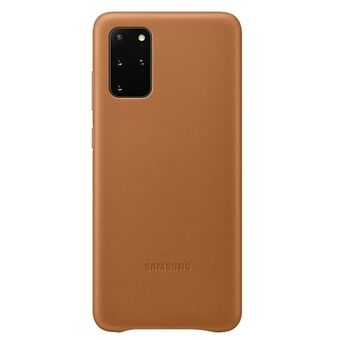 Etuiet til Samsung EF-VG985LA S20+ G985 er brunt lædercover.