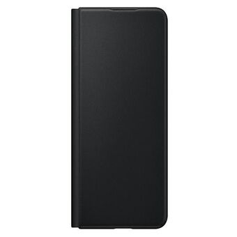 Etui Samsung EF-FF926LBEGWW Z Fold 3 sort / sort læder Flip Cover