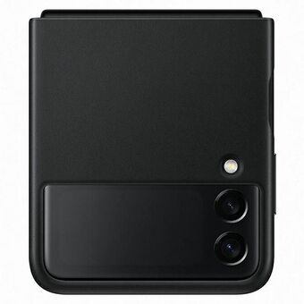 Etui til Samsung EF-VF711LBEGWW Flip 3 sort læderomslag