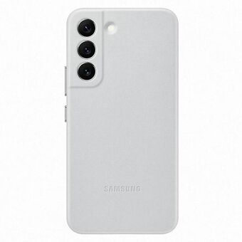 Taske Samsung EF-VS901LJ S22 S901 lysegrå / lysegrå lædercover