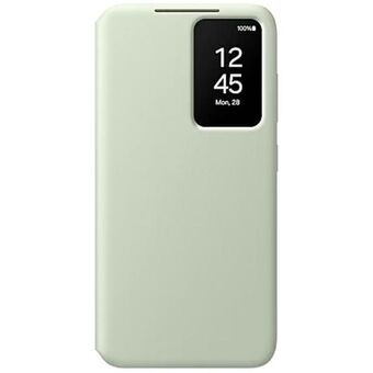 Etuiet Samsung EF-ZS921CGEGWW S24 S921 i lysegrøn Smart View Wallet Case