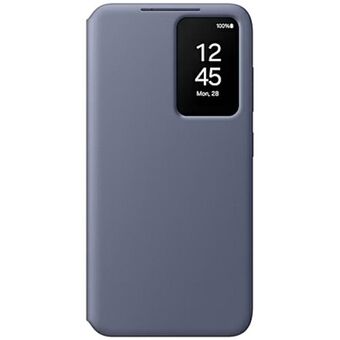 Etuiet Samsung EF-ZS926CVEGWW S24+ S926 i lilla/violet Smart View Wallet Case.