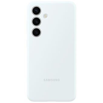 Etuiet til Samsung EF-PS926TWEGWW S24+ S926 i farven hvid/hvidt er lavet af silikone.