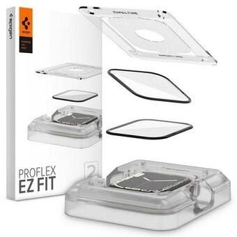 Spigen ProFlex EZ FIT Apple Watch 7 45 mm 2 stk / 2 stk AFL04051 Hybrid glas
