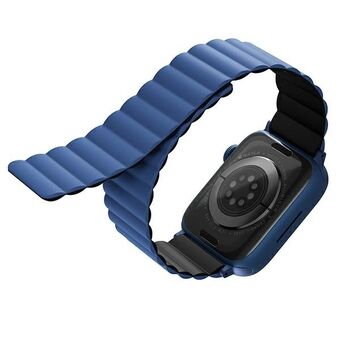UNIQ rem Revix Apple Watch Series 4/5/6/7 / SE 40 / 41mm. Vendbar Magnetisk sort-blå / sort-blå
