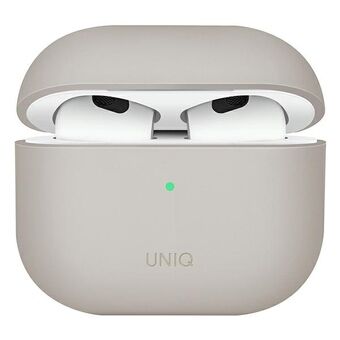 UNIQ etui Lino AirPods 3 gen. Silikone beige / beige