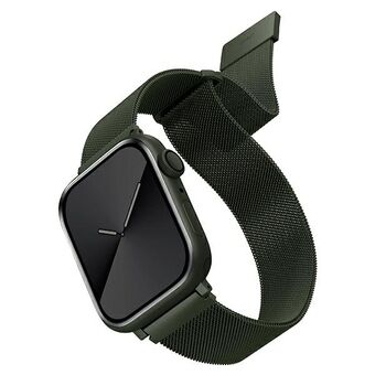 UNIQ rem Dante Apple Watch Series 4/5/6/7 / SE 38/40 / 41mm. Rustfrit stål grøn/grøn