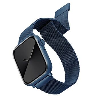 UNIQ rem Dante Apple Watch Series 4/5/6/7 / SE 42/44 / 45mm. Rustfrit stål blå / koboltblå