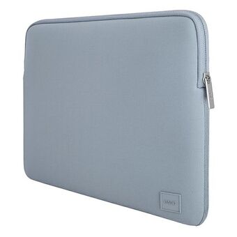 UNIQ torba med Cypern laptop Sleeve 14" i farverne blå/stål blå. Vandafvisende neopren.
