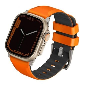 UNIQ-rem Linus Apple Watch Series 1/2/3/4/5/6/7/8/SE/SE2/Ultra 42/44/45/49 mm Airosoft Silikone Orange/Volt Orange