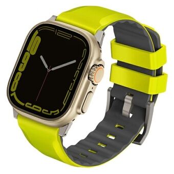 UNIQ Linus Band Apple Watch Series 1/2/3/4/5/6/7/8/SE/SE2/Ultra 42/44/45/49 mm Airosoft Silikone Lime Grøn/Limegrøn